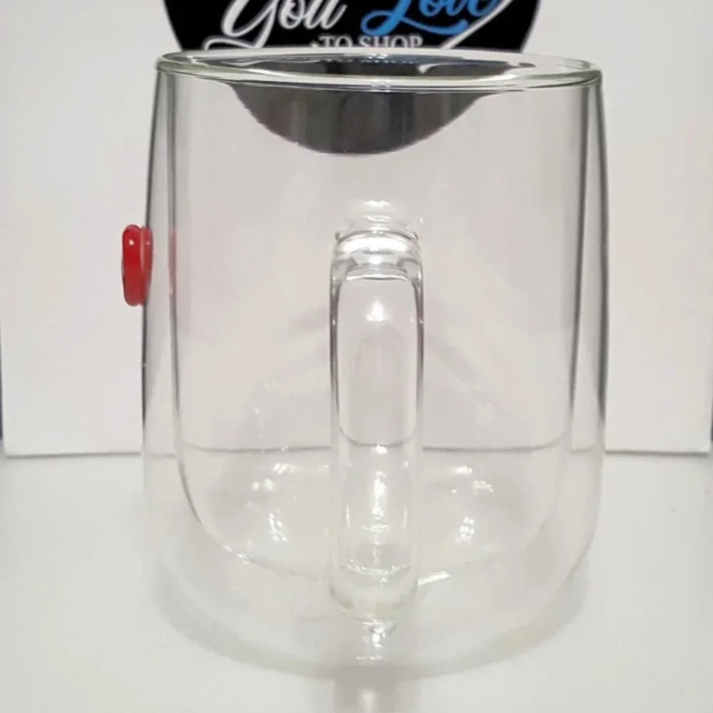 Williams Sonoma Heart Double Wall Mug 16 OZ NEW Valentines Love